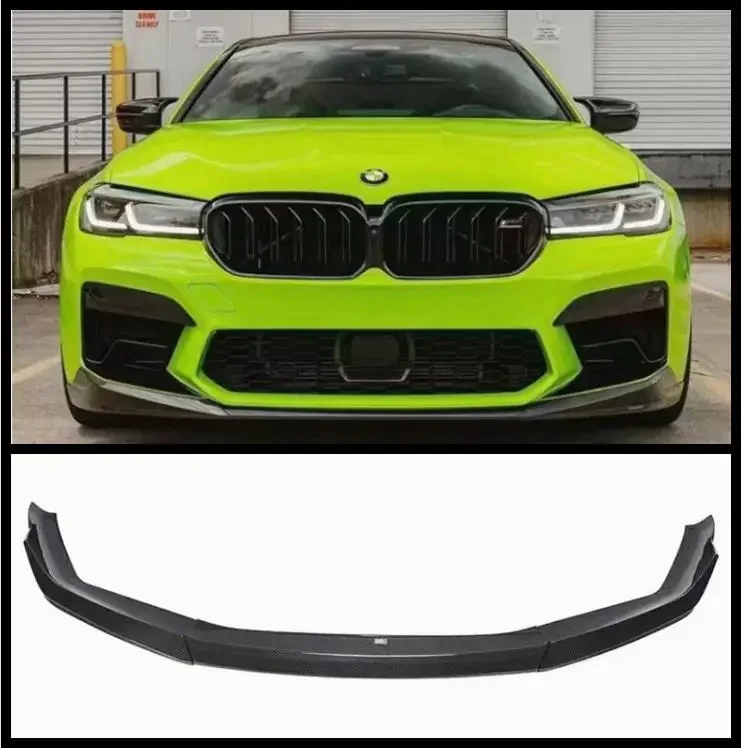 3ks/set MP STYLE Skutočné uhlíkové vlákno predné nárazníky PUP PEPTERS COPS Kryt pre BMW 5 Series F90 M5 LCI 2020 2021 2022 2023