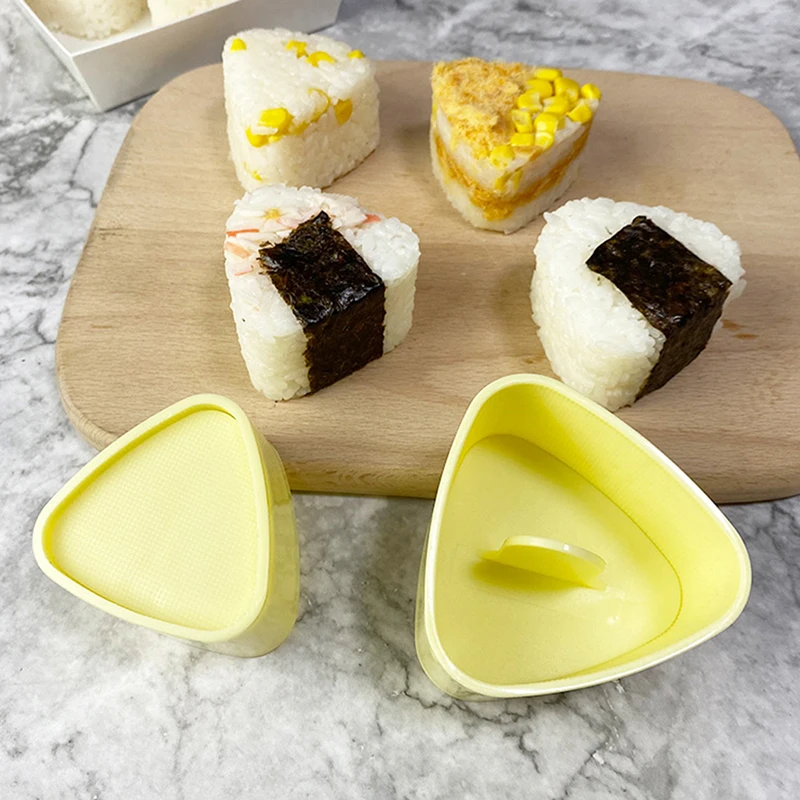 3ks/set Sushi Mold Sushi Maker Onigiri Rice Ball Food Press Trojuholníkové sushi výrobky