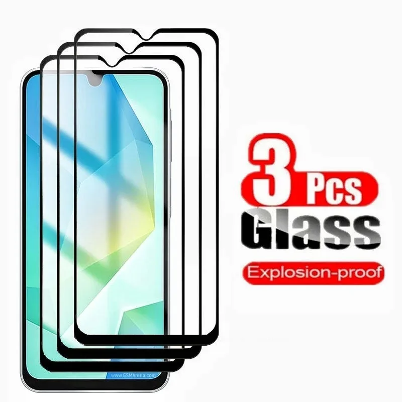 3ks temperované sklo pre Samsung Galaxy A16 5G A06 Ochranné ochranné ochranné sklo pre Sansung A16 06 5G