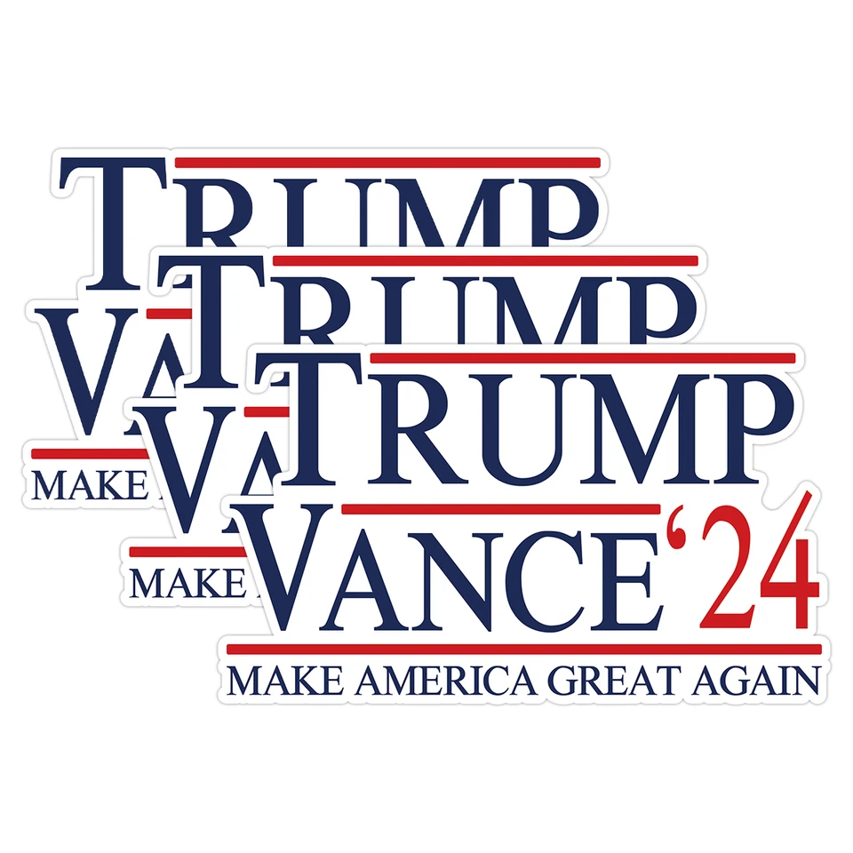 3ks Trump Vance 2024 Nálepky Prezidentské volebné nálepky Nálepky robia z Ameriky opäť skvelé vodotesné nálepky pre okno auta