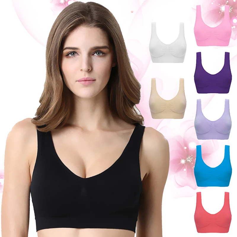 3ks/veľa bezšvovej podprsenky s podložkami plus veľkosti podprsenky pre ženy aktívna podprsenka bezdrôtovej Brassiere push up veľké veľkosti vesty kvapka