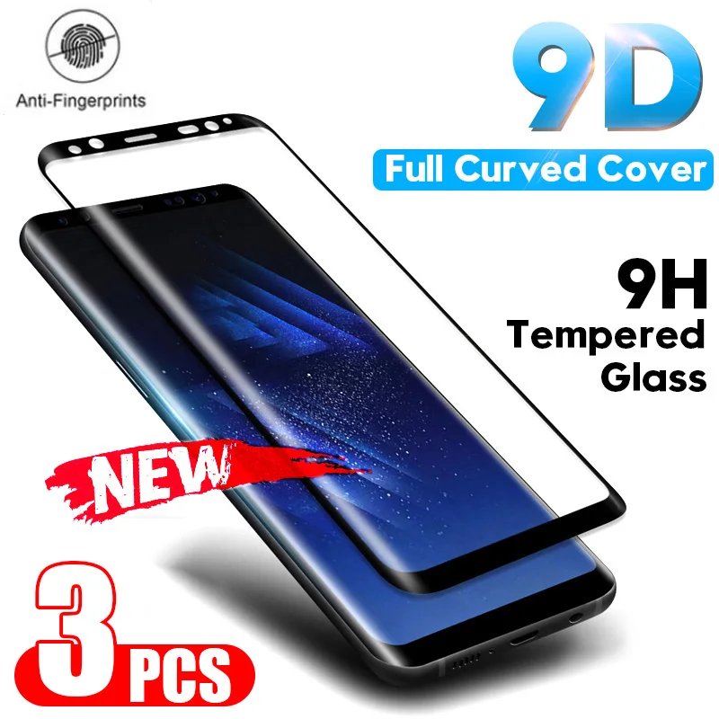 3ks zakrivené temperované sklo pre Samsung S23 S22 S21 Ultra S10 S9 S8 S20 plus chránič obrazovky pre Samsung Note 20 Ultra 10 9 9