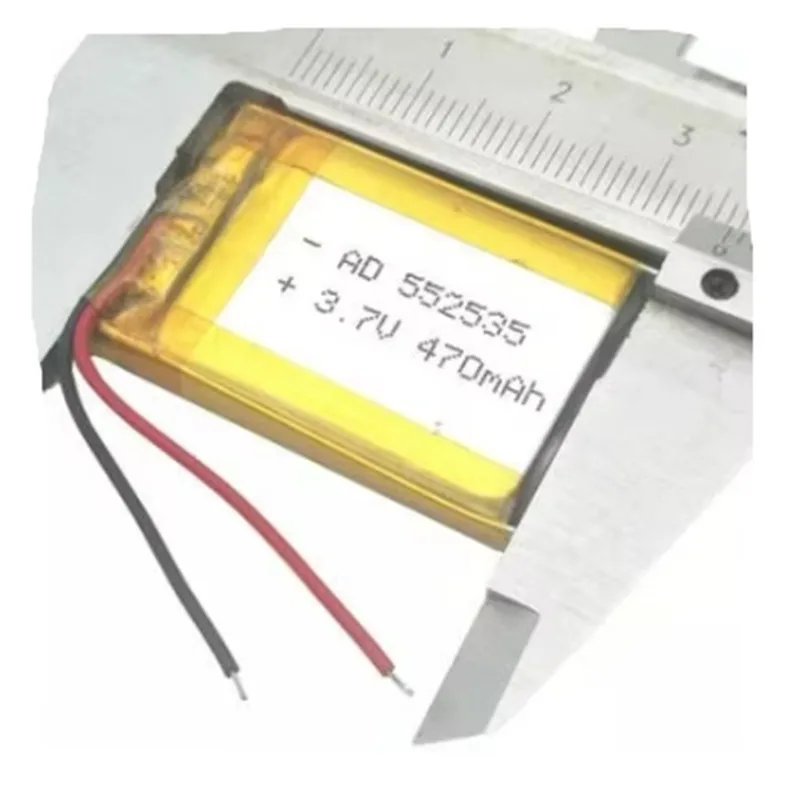 3ks/šarža 552535 3,7V 470 mAh Li-Polymér Polymérny lítium-iónový nabíjateľná batéria pre Power Bank MP4 MP5 Mini reproduktor