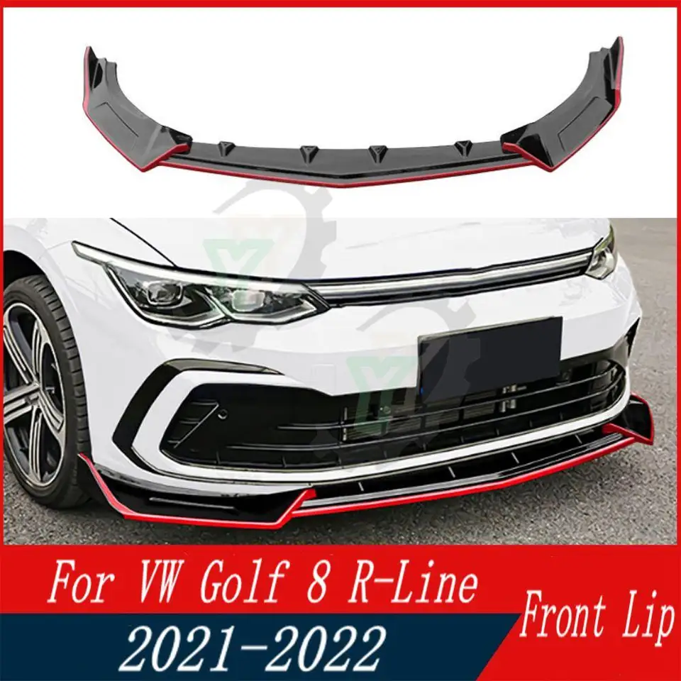 3ksové príslušenstvo automobilov predný nárazník Spitler Splitter Difuser Difusable Body Cover Cover stráž pre VW Golf 8 R-Line 2021 2022