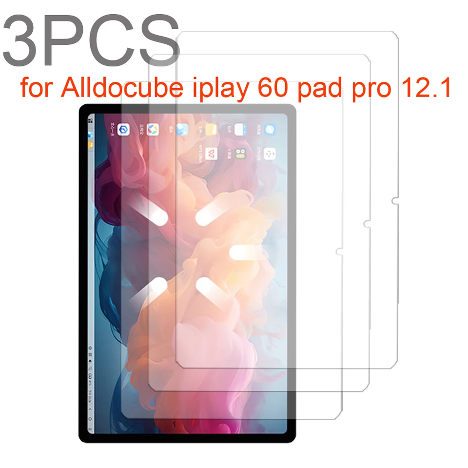 3ksový chránič sklenenej obrazovky pre AlldoCube iPlay 60 PAD Pro 12.1 '' 2024 Tablet Protective Film 9H Tvrdosť