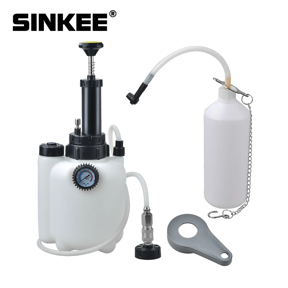 3L príručka automobilu Brzdenie Kvapalina Kvapalina Hydraulická spojková olejová čerpadlo Empty Exchange Dreined Kit s náhradným nástrojom adaptéra