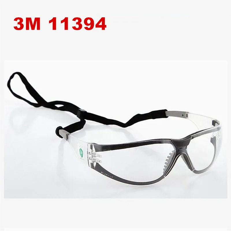 3M 11394 Bezpečnostné plyny vetru protiouhroty proti UV ochranné okuliare Pracovné okuliare