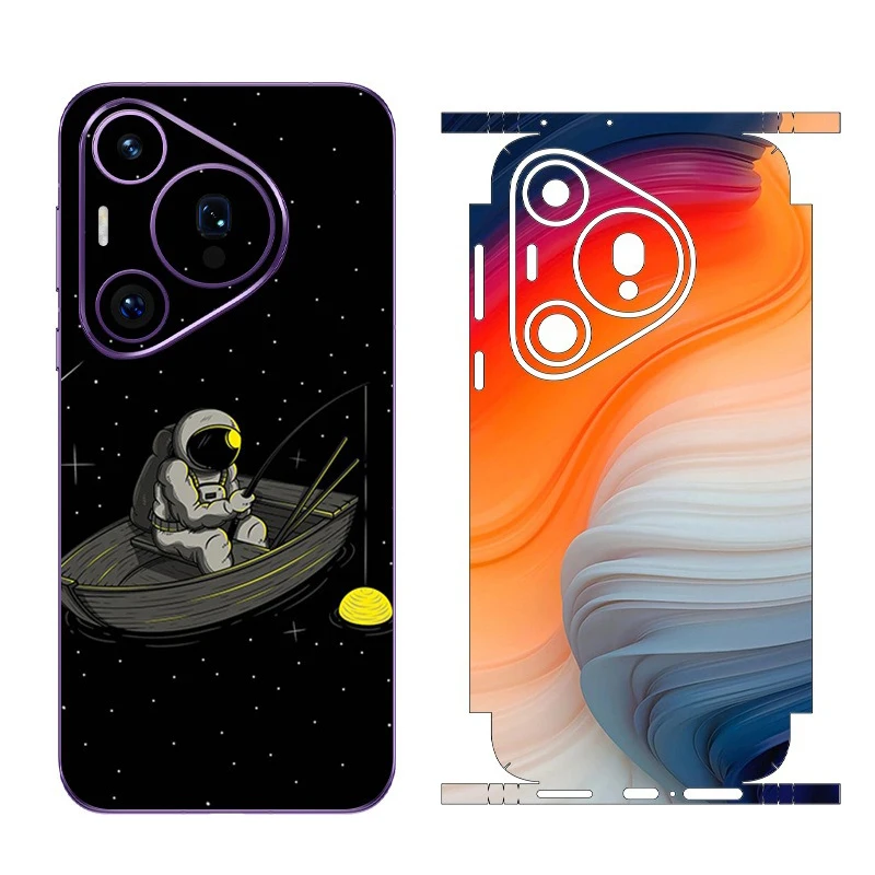 3M Materiál Roztomilý vzor Matte Film Phone Chrbát + Strana nálepky pre Huawei Pura 70 Ultra 70 PRO + 70