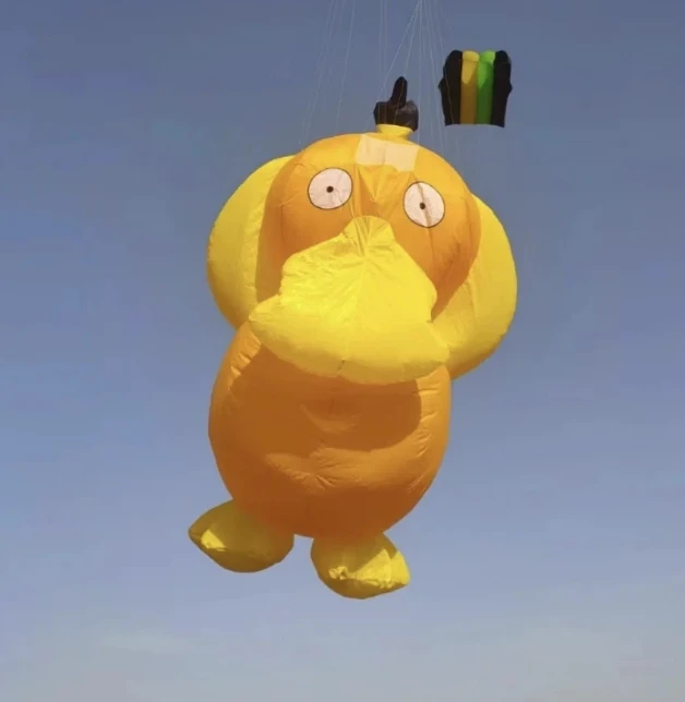 3M Psyduck prívesky draky pre dospelých vonkajšie hračky veterné ponožky nafukovacie draky