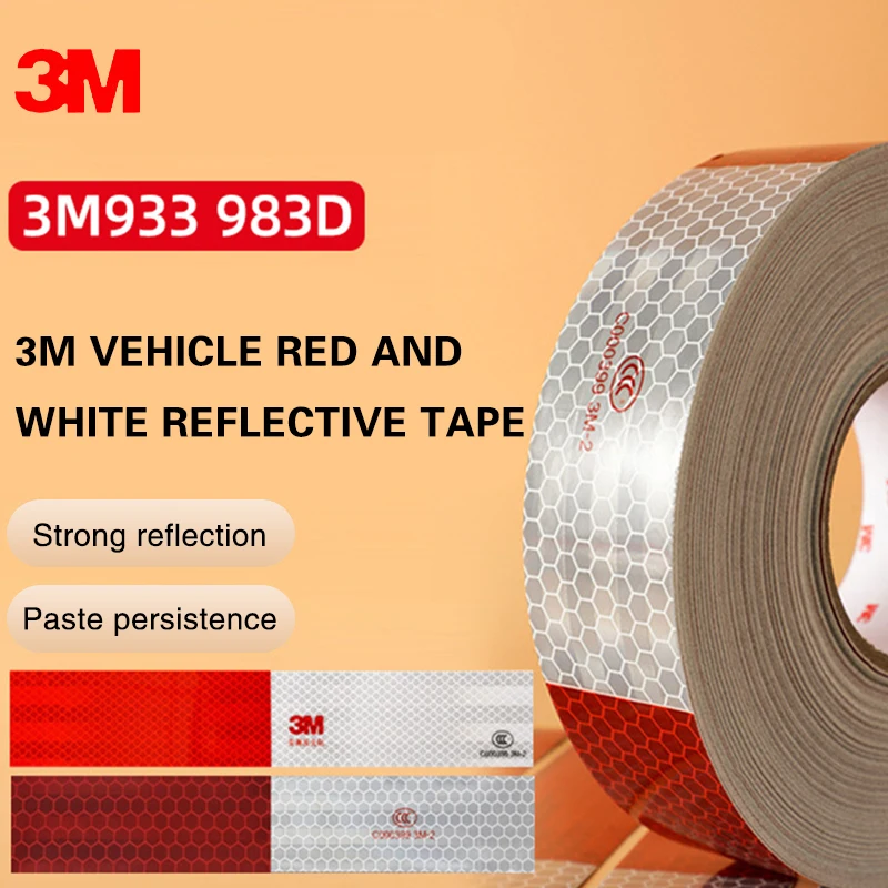 3M červená a biela reflexná lepiacka páska pre reflexnú lepiacu pásku automobilový automobilový svetlo Zvýraznenie reflexného lepidla
