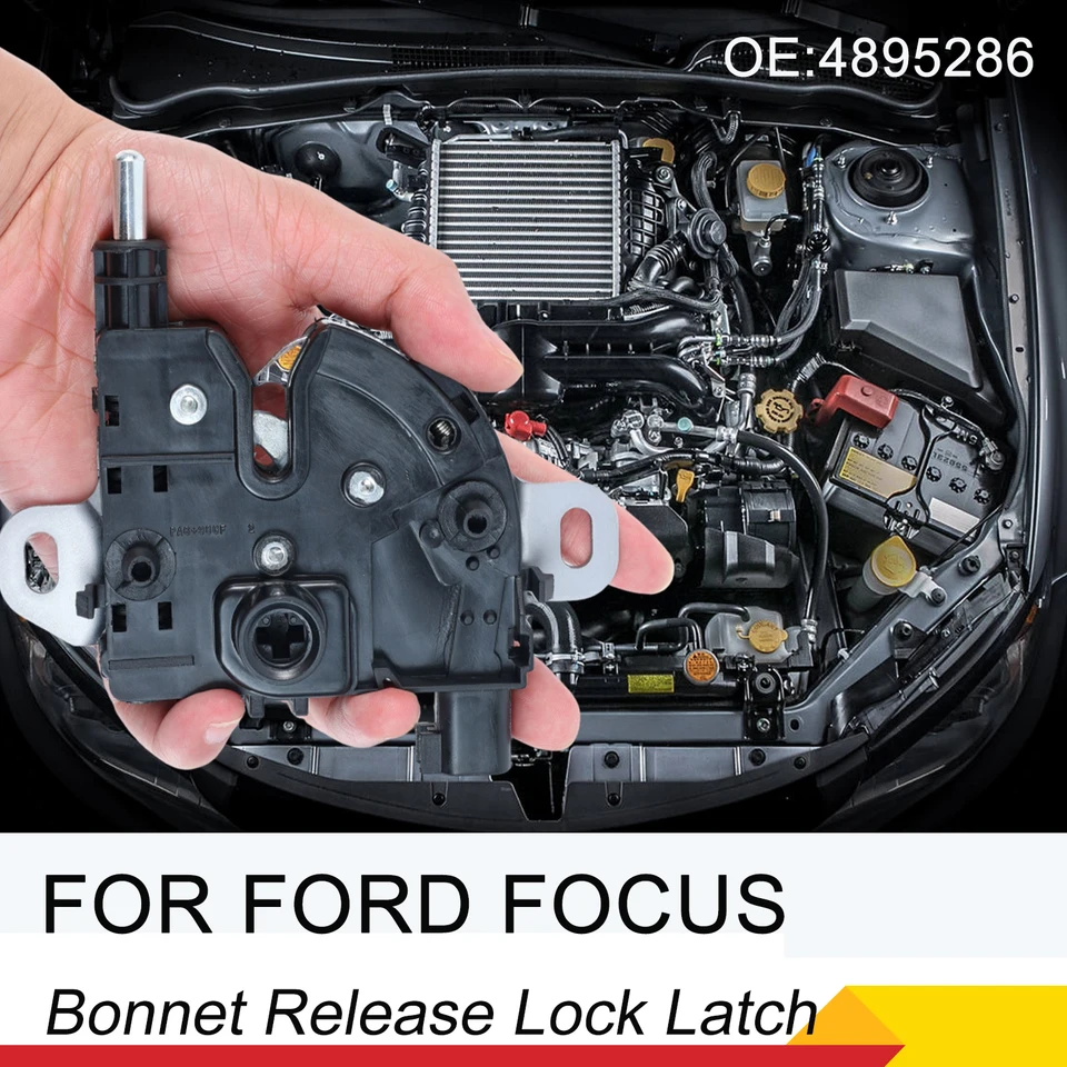 3M5116700AC 4895286 Predný motor s kapucňou BOONET LOCK Mechanism Mechanizmus pre Ford Focus 2004-16 KUGA C-Max Focus C-Max