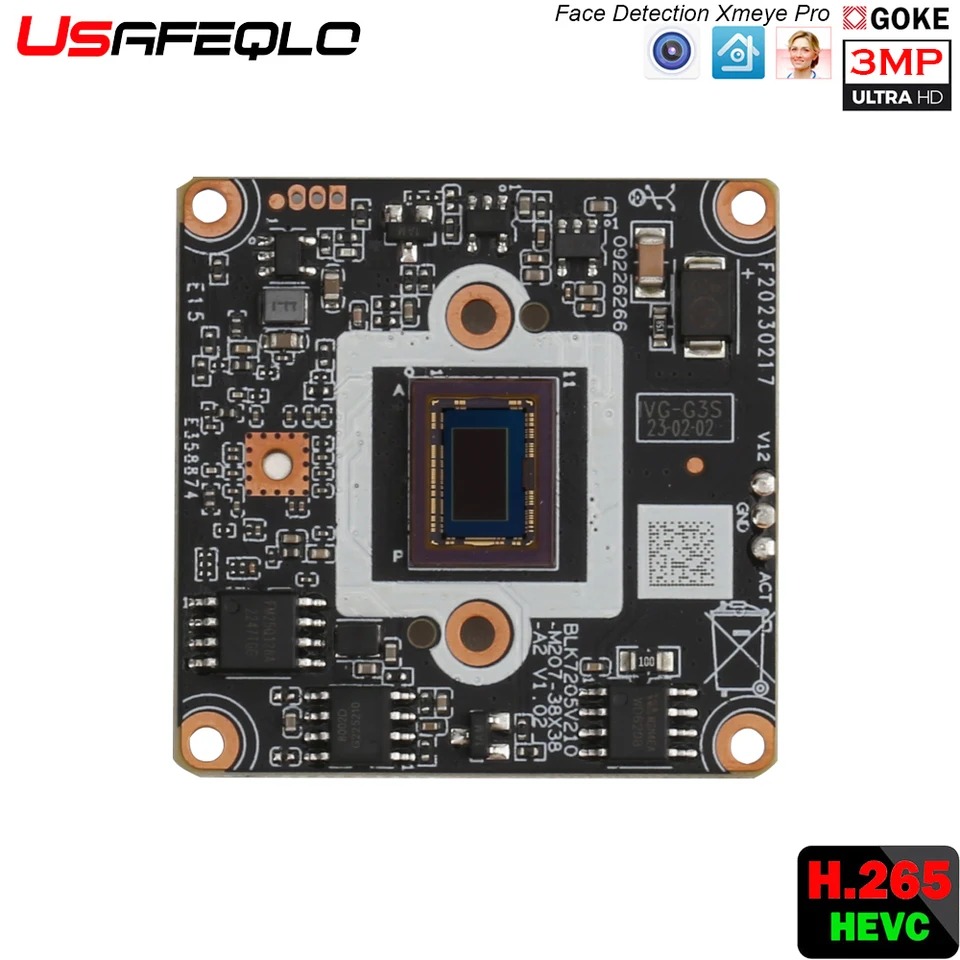 3MP 1080p IP modul kamery IP IMX307LQR GOKE GKE GK7205V210 SMART HOME DOMÁCNOSŤ Webcam Detection Detection Alarm VSTUP DORUKA SORVEILANCE