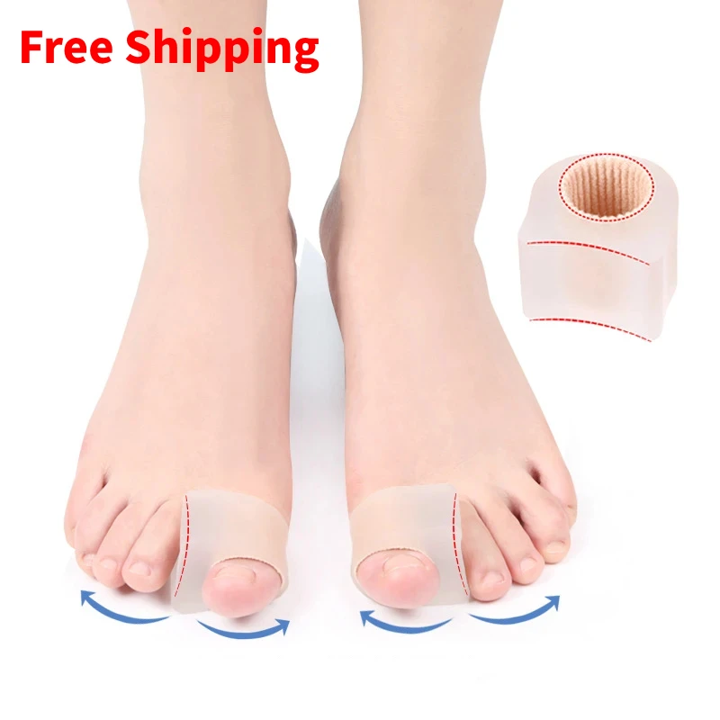 3Pairs Silikone Hallux Valgus Gel Gel Palcovi palcové separátory Bunón Formorior Vankes Ponáser Ortotické nástroje na starostlivosť o nohy