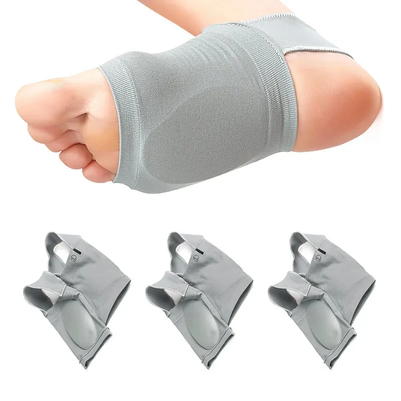3Pairské nohy starostlivosť o oblúk podložky rukávy Flatfoot Päty Spurs popruh plantárna fasciitída zmierňuje rukávové ponožky Ortotické vložky