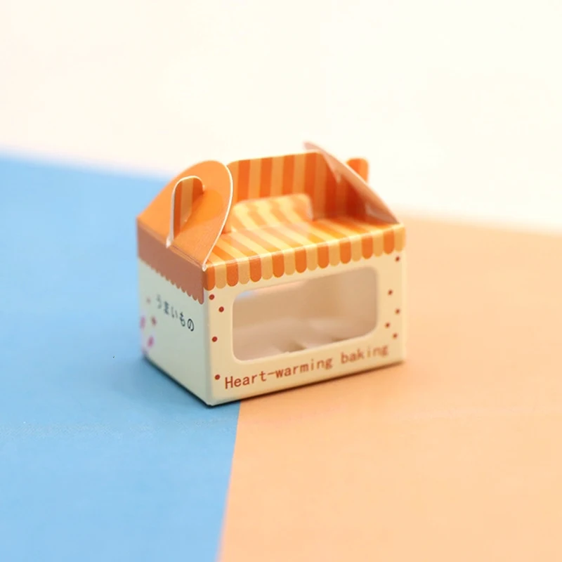 3pcs 1:12 Dollous Miniatúrny prázdny dezert Box Cake Balenie Box pre bábiky Domáca scéna Decor Deti Predstieranie hračiek na hranie hračiek