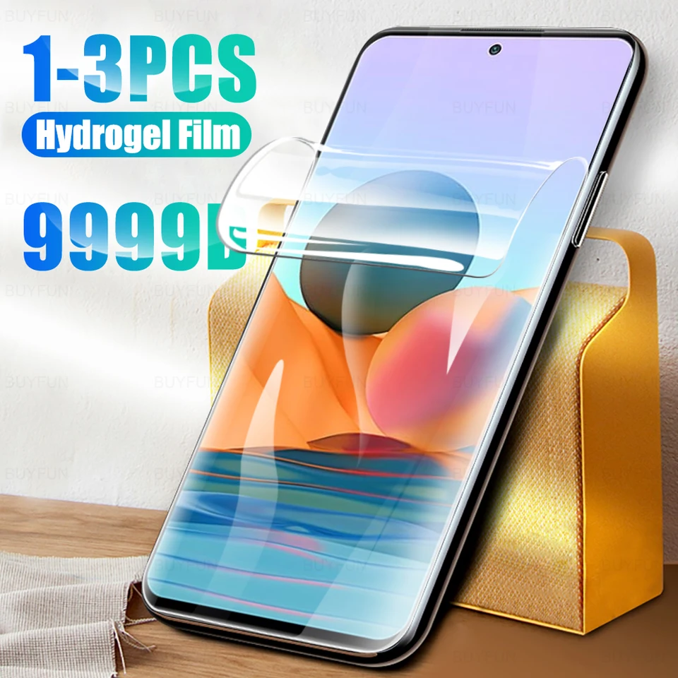 3pcs/2pcs/1pc chránič obrazovky s hydrogélom pre Xiaomi Redmi Note 11S 11T 10 10S 10t 9S 9S 9T 8 8T Pro Plus max 4g 5g 2021