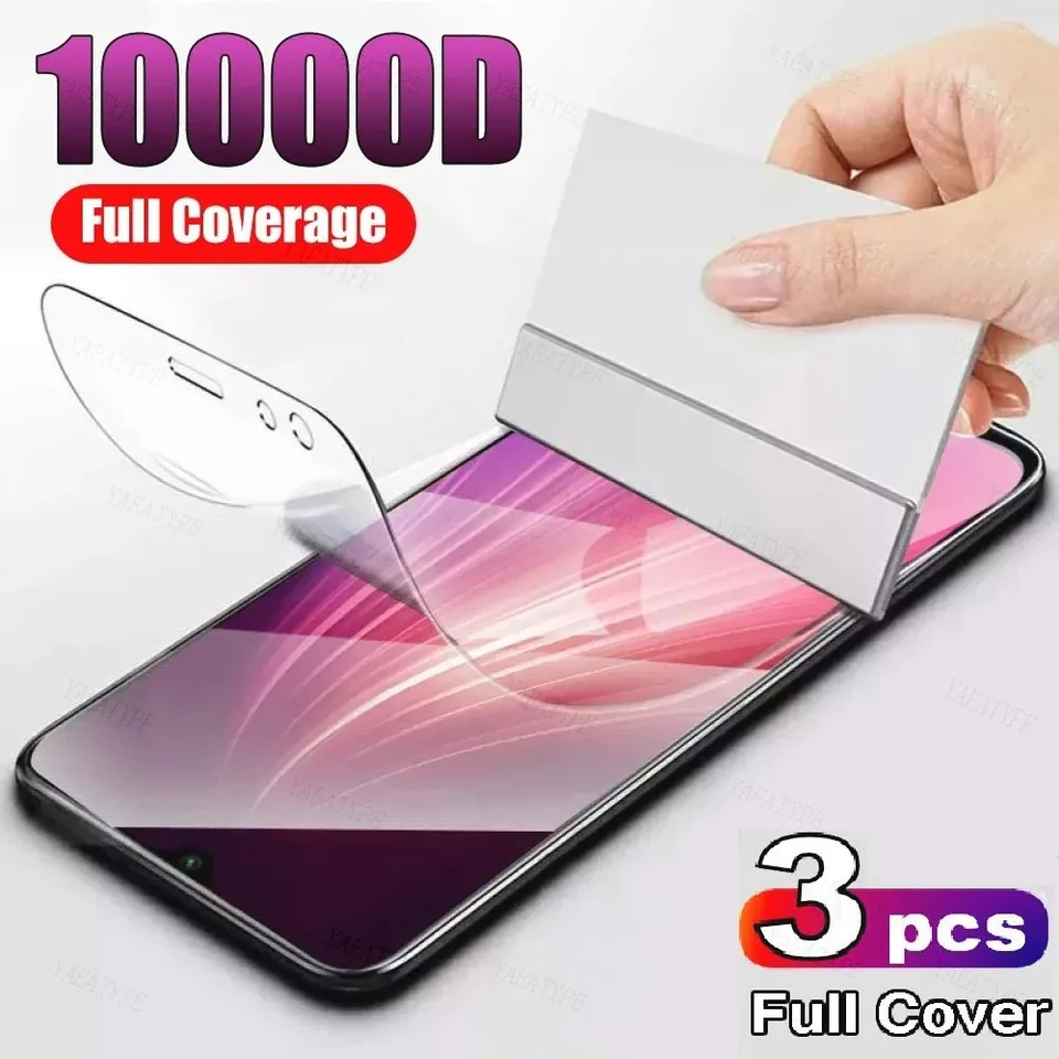 3pcs 9d Hydrogel Film pre Xiaomi Redmi 4x 5 plus 5a 6a 7a 8a 9a 9c Poznámka 6 7 8 8t 9s Pro Max K20 K20 Pro Screen Film