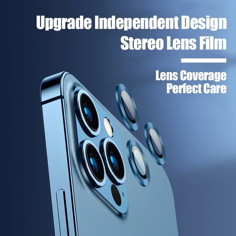 3pcs Camera Len Glass Protector pre iPhone 11 12 13 14 15 16 Pro Max 12 13 Mini ochranné sklo pre iPhone 14 15 16 plus fotoaparát