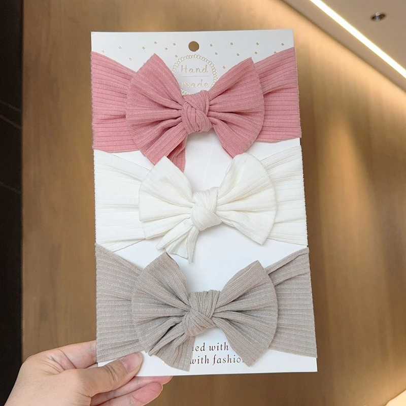 3pcs dievčatko luky čelenka novorodenec Turban Hairband príslušenstvo Kids Hairband Outdoor Batoľa deti čela hlavy Kaderné doplnky
