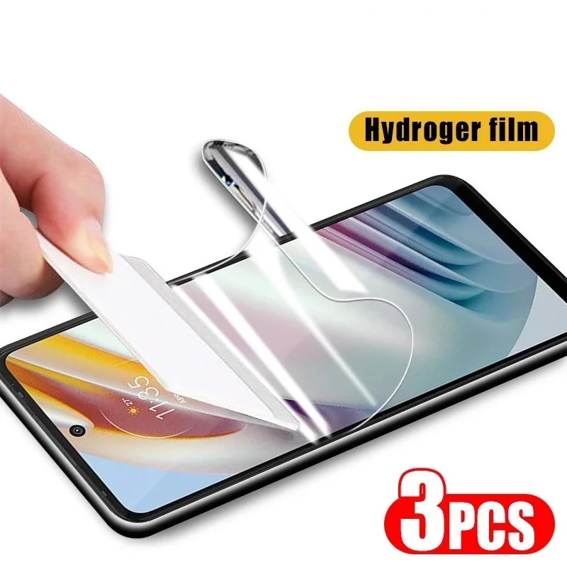 3pcs Hydrogel Film pre Motorola Edge 50 40 Pro 30 Ultra NEO 20 Protector SCREAT pre Motorola G84 G54 G34 G32 G52 G73 G53 G60 G31