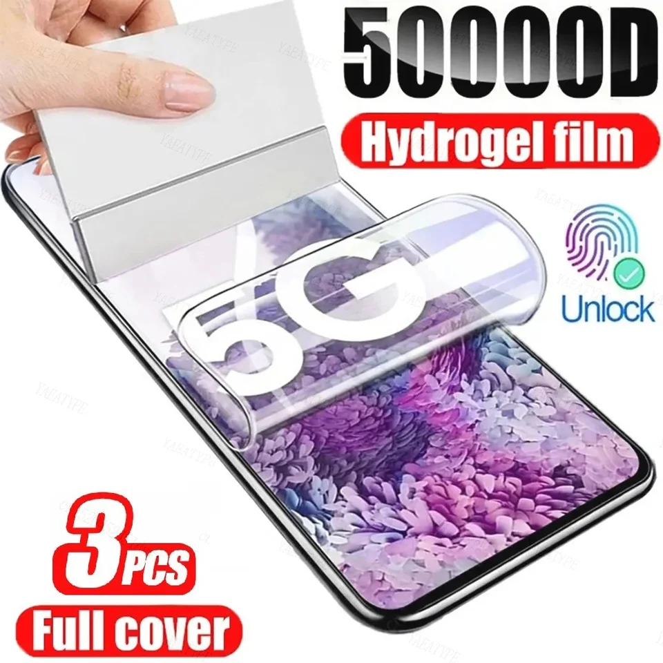 3pcs Hydrogel Film pre Samsung S23 S22 S21 S20 Ultra Plus S10 S9 Ochranca obrazovky pre Samsung Note 20 Ultra 10 plus 9 8 Film