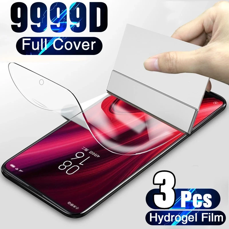 3pcs Hydrogel Film pre Xiaomi Mi max 2 3 mix 2 2s 3 ochranné pre Mi A3 A2 Lite A1 POCO X3 NFC M3 F1 F2 Play CC9E