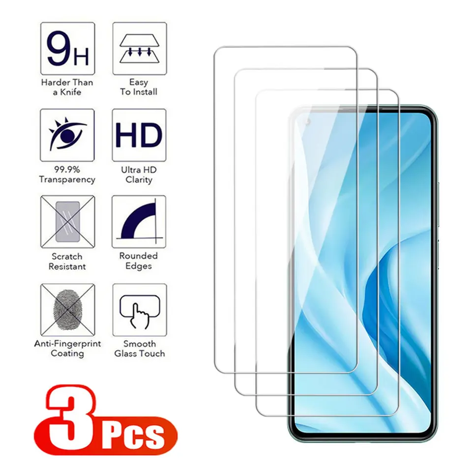 3pcs Screen Protective Transparent pre Xiaomi Mi 11 12 13 14 Pro Temperované sklo pre Xiaomi Mi 11i 11x 11t 12t 13t Lite Pro Film