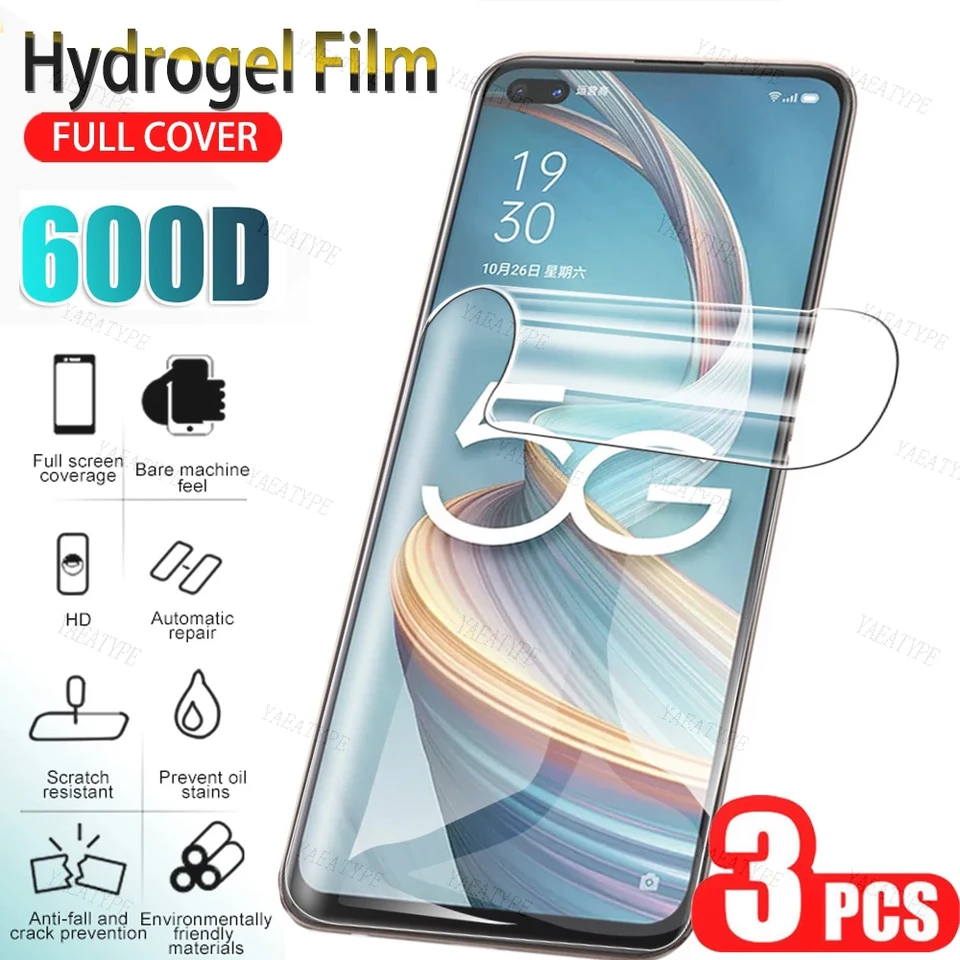 3pcs Screen Protector Hydrogel Film pre HTC Desire 610 626 825 828 ONE M7 M8 M9 M10 E8 X9 A9 E9 A103 Plus Wildfire Star U23