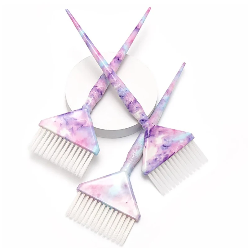 3pcs/set mix farebná balayage kefka Salon Vlasy zvýraznite mimoriadne široké farbivo Veľkú kadernícku kadernícku rukoväte proti kefke 1860
