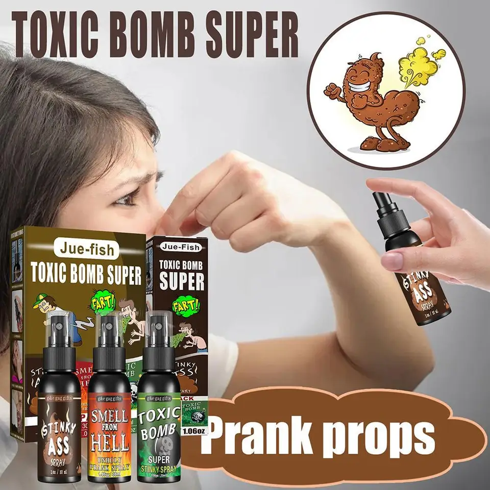 3pcs smradla bomba Ass-Smelly Stinky Gas Gag žart vtip 30 ml páchnuce smradlá zadok