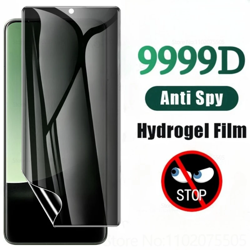 3pcs Spy Hydrogel Xiaomi 14 13 12S Pro 12x Protect Screen Protector Anti Peeping Soft Film pre mi 11 ultra bez skla