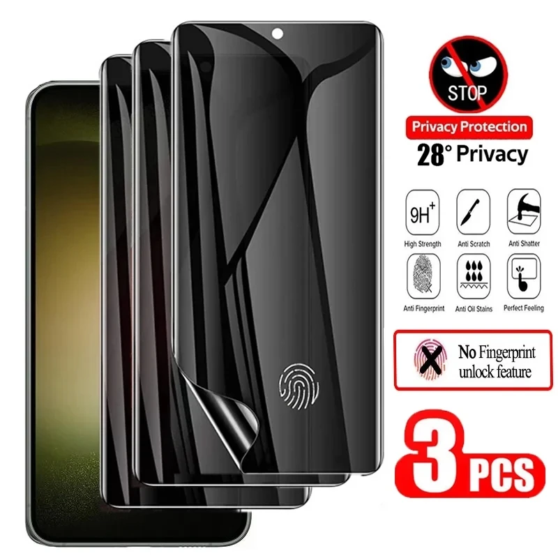 3pcs súkromie Hydrogel Film pre Xiaomi POCO F3 M3 M4 11T 10TPRO OBSABY PRE REDMI POZNÁMKA 11 10 9 8 PRO 9S 10S 9T 8T 9A 9C