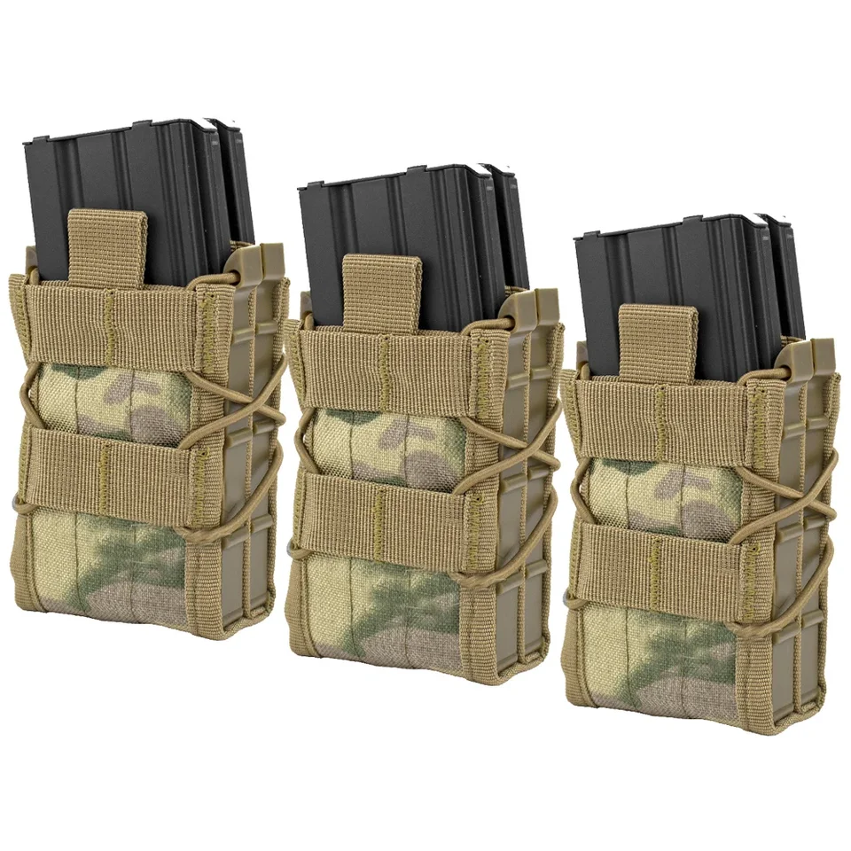 3pcs taktické molle dvojité magické puzdro dvojvrstvové puškové časopisy vrecko na vrecko na poľovné príslušenstvo Akr M4 AR15