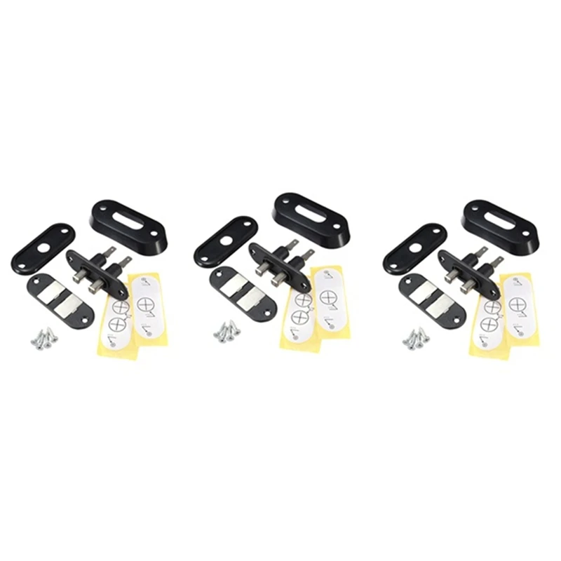 3pcs čierne posuvné dvere kontaktné spínač pre auto alarmové centrálne blokovanie pre VW T4 Ford