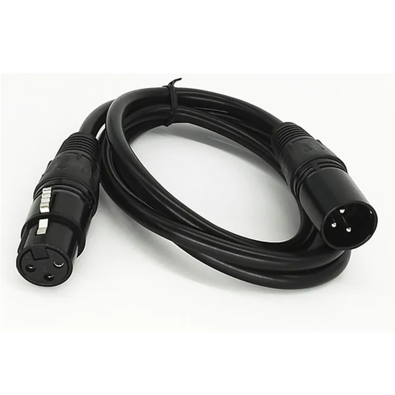 3pin DMX kábel XLR konektor DMX512 Signálne vedenie pre ovládač DMX Wireless Disco Light Laser Light Light Hlava Smoke Dym Dym