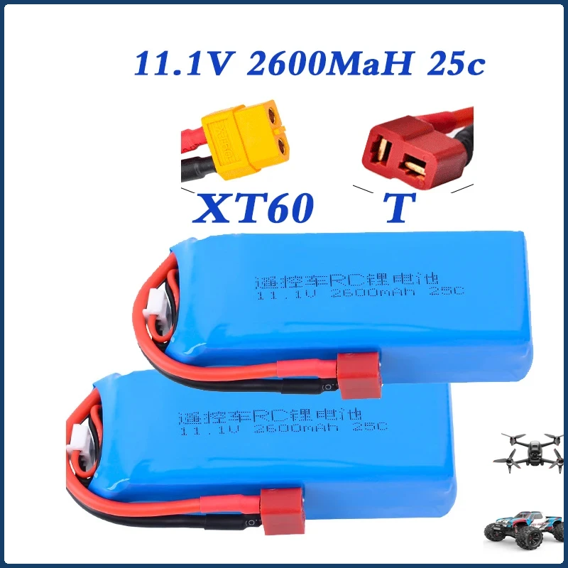 3S 11.1V 2600MAH 25C LI-PO batéria pre MJX 16207/16208/16209 pre wltoys s X60 T XT30