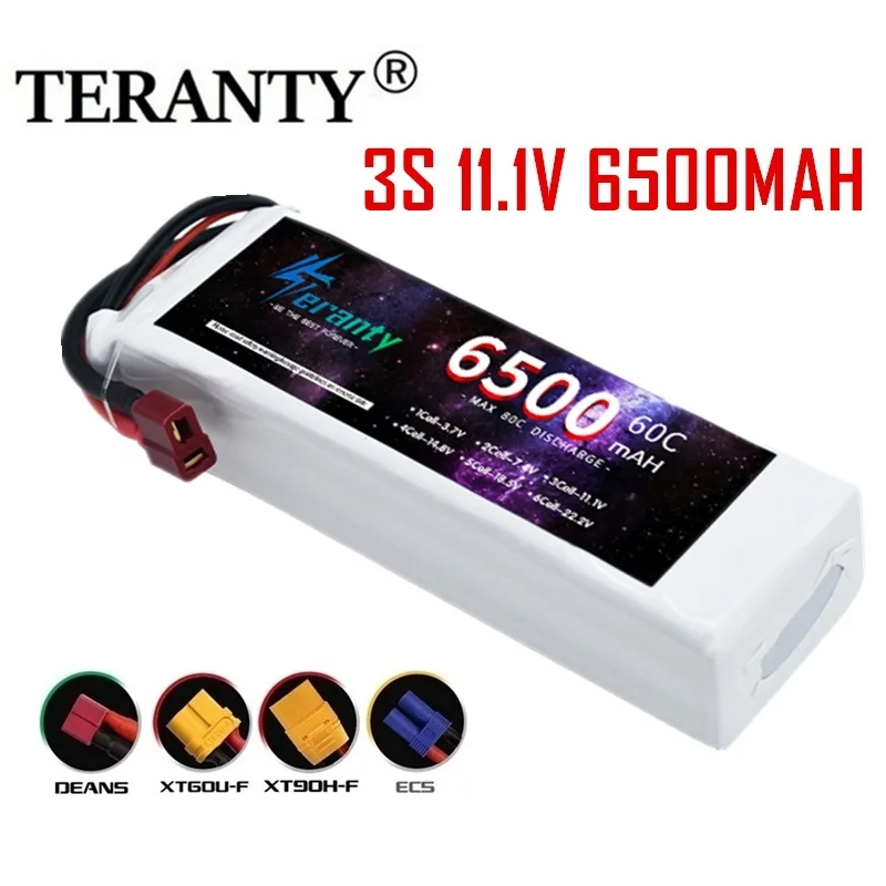 3S 11.1V 6500 mAh 60c max 80c lipo batéria pre dron RC Tank Tank Tank Truggy Truggy 11.1V batéria s X60 XT90 T EC5