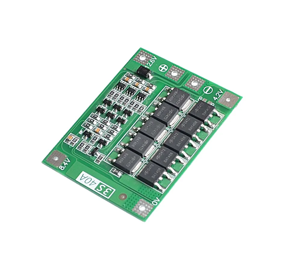 3S 40A Li-Ion lítium nabíjačka na nabíjačke PCB BMS pre vŕtačku 11,1V 12,6 V Lipo bunkový modul