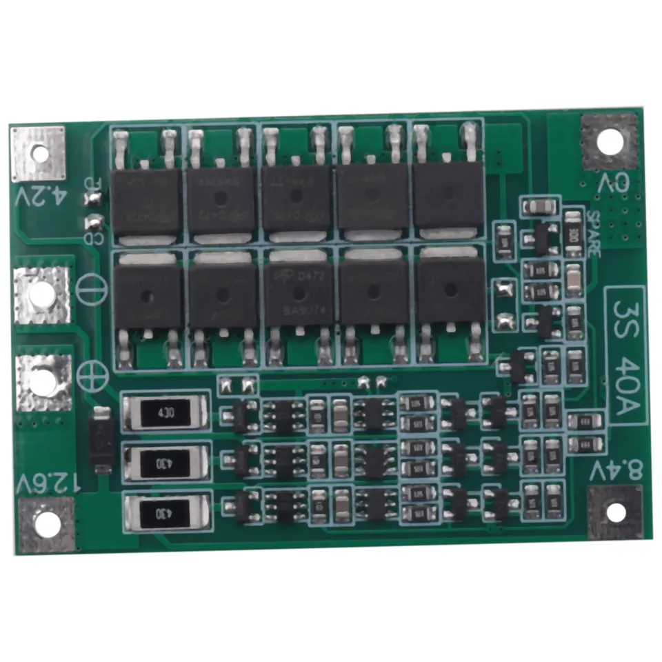 3S 40A pre skrutkovač 12V Li-Ion 18650 PCM na ochranu batérie PCM s modulom batérie vyváženia liion