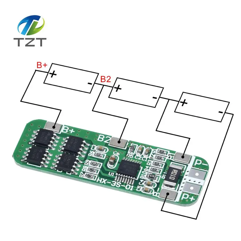 3S 6A LI-ION 12V 18650 BMS PCM PCM BATÉRA OCHRANA BATION BMS PCM pre LI-ION LiPo batériu Cell Bald