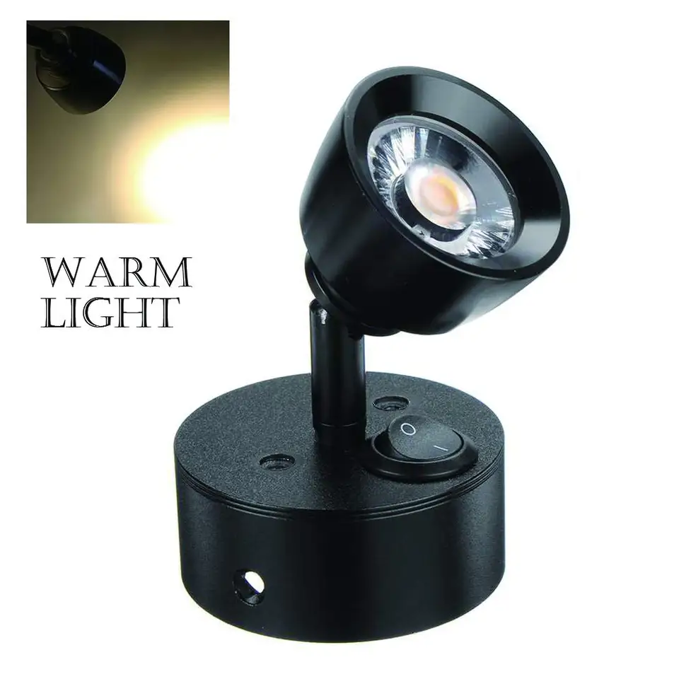 3W 12V matný sklenený LED SPOT LIGHT RV CARAVAN WORS WALL WALL NAPRAVA LASPLE LAMP WART COMPER READICE LIGHT