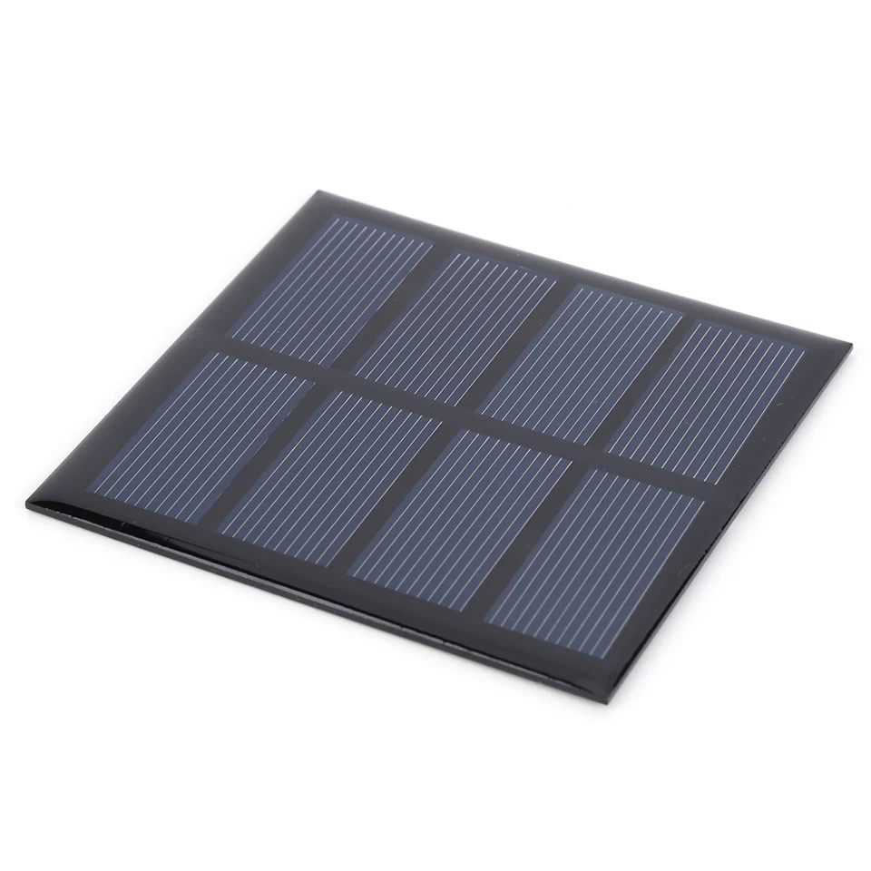 3W 2V Solárny panel nabíjačky batérií Polycryštalický solárny nabíjací panel na nabíjací panel Sveteght Scratch Asip Aprot pre batérie 1,5V-2V