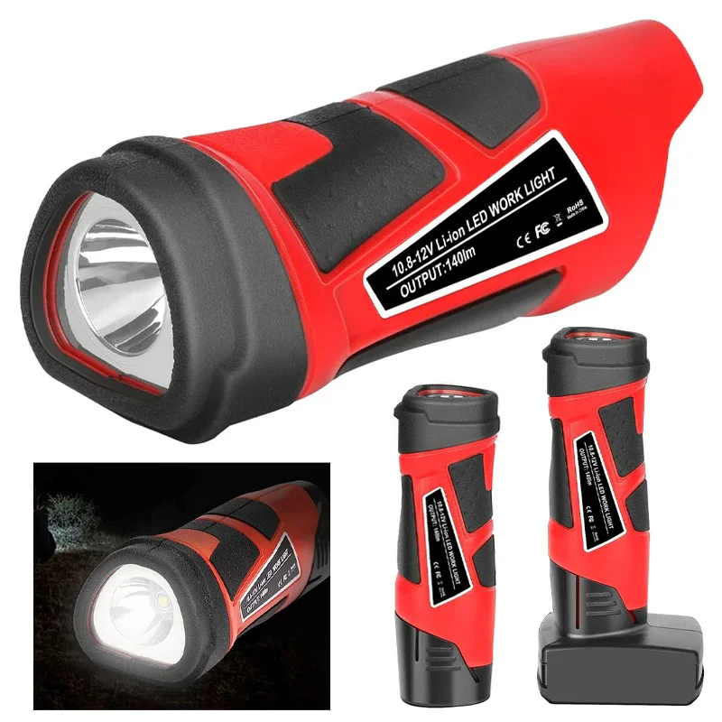 3W elektrické baterky prenosné pracovné lampy ručné svetlo baterky LED pre Milwaukee 10,8 V 12V Li-ion batéria