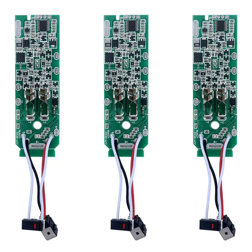 3x Li-ion nabíjanie batérií PCB Ochrana dosky Dyson 21,6V V6 V7