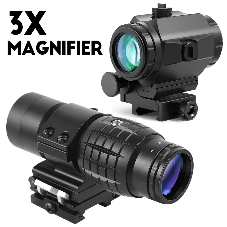 3x Red Dot Ludúca rozsah s flip na bočné držiak rýchle uvoľňovanie poľovnícke optiky Rozsah pre reflex zrak červeného bodka airsoft