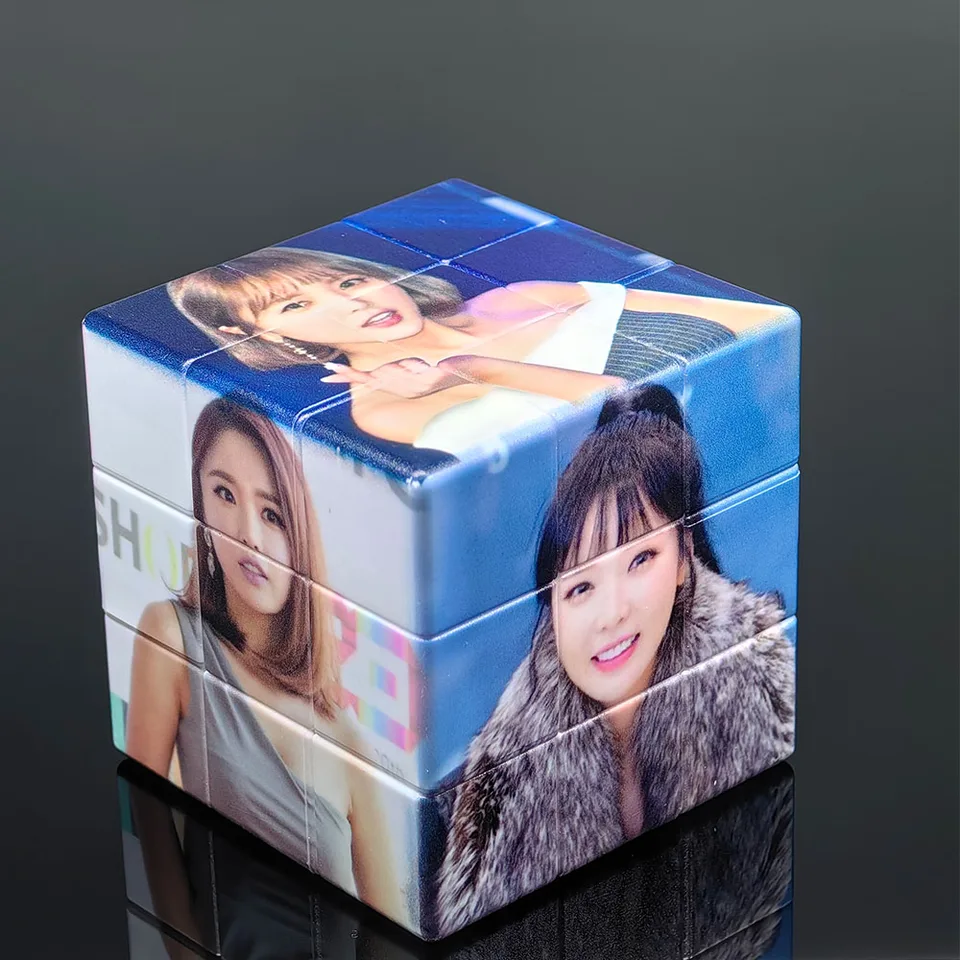 3x3x3 UV tlač Hong Jin Yin Speed ​​Magic Cubes Ranné vzdelávanie 3D puzzle Detské vzdelávacie dekompresné hračky Fidget Hračky