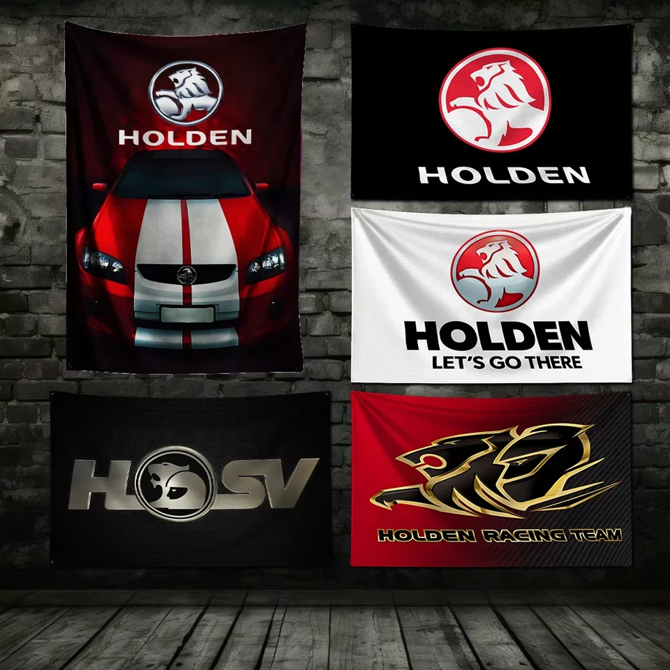 3x5 ft H-Holdens Car Flag Polyester Digital Printing Banner pre garážové nástenné umenie vonku výzdoba dverí v obývacej izbe Spálňa