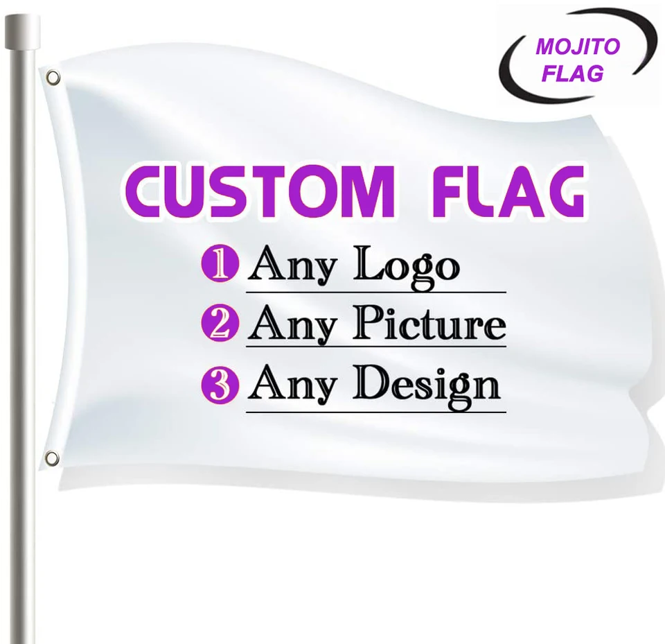 3'x5 'Vlastná vlajka alebo banner 3x5ft lietanie 100D Polyester - reklamný banner vonkajší vnútorný kryt akúkoľvek veľkosť akékoľvek obrázky