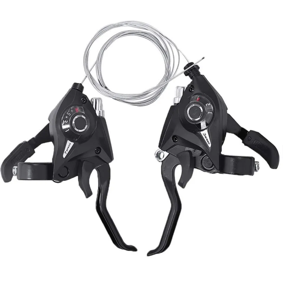 3x7 21 Speed ​​Bicycle Rovery páky Brzdenie Cycling Disc Ruck Brzdí páčky s príslušenstvom pre posunkové káblové bicykle pre cestné bicykle MTB