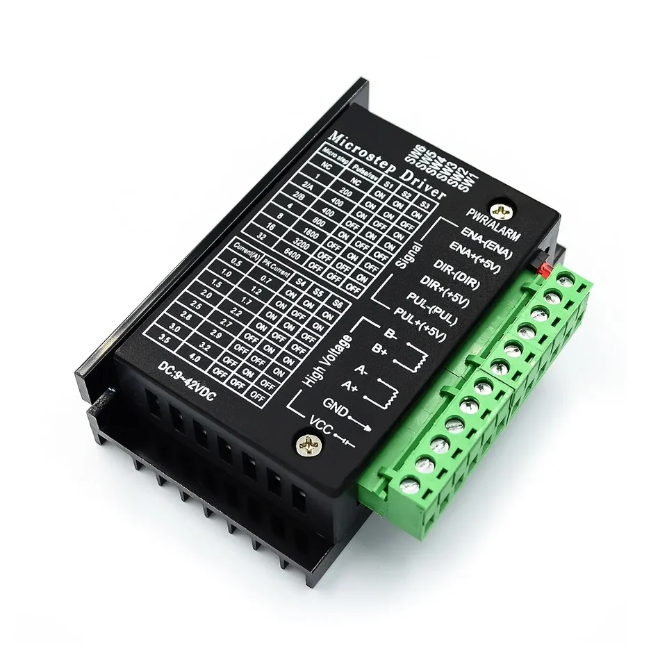 4.0a DC 12V-42V TB6600 NEMA 23 NEMA 34 42/57/86 NEMA17 Vstupný vodič motora 32 segmenty pre CNC gravírovanie stroja drevený smerovač